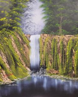 Bob Ross Wasserfall q